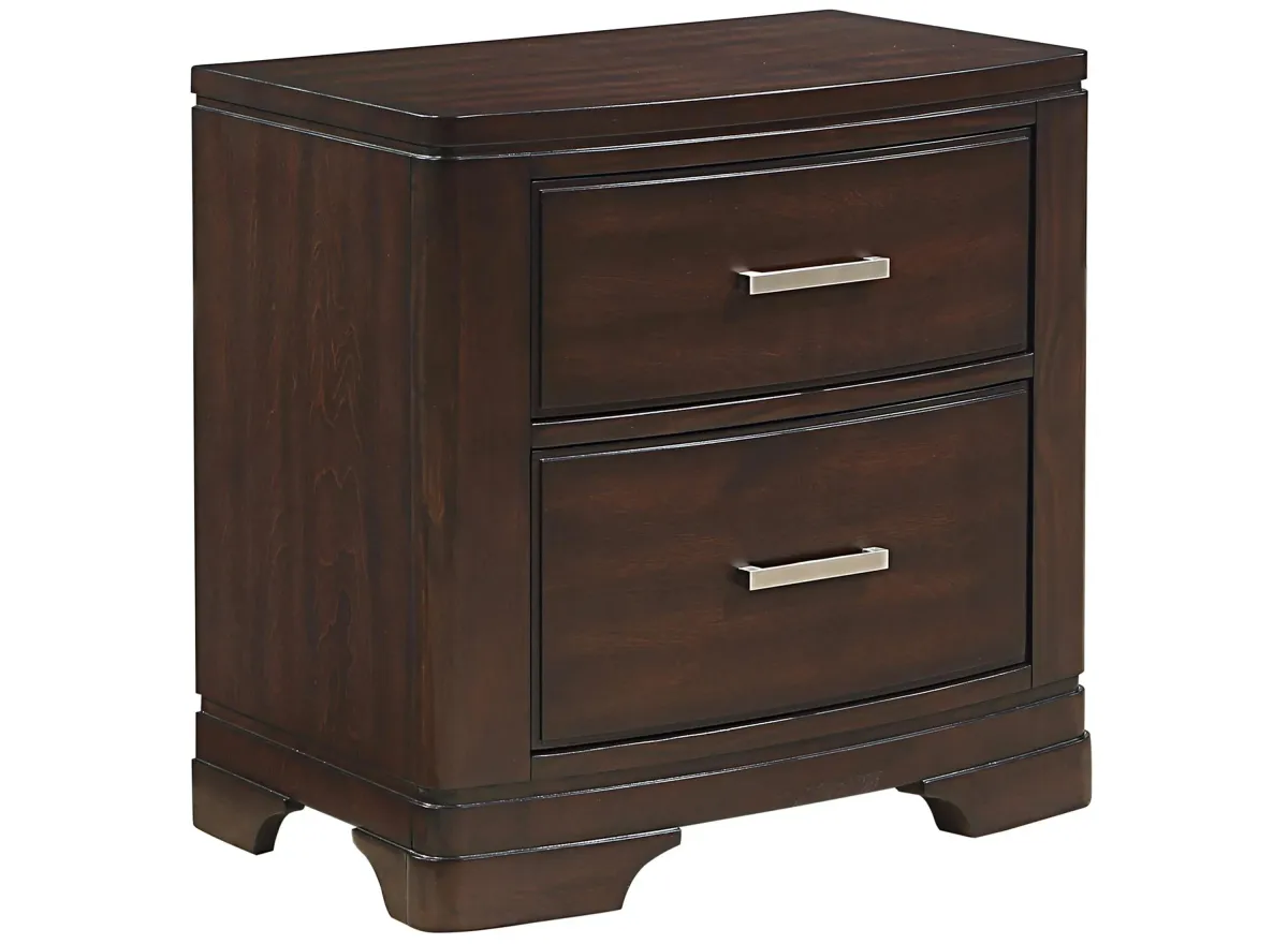 Wittenberry Nightstand in Cherry by Homelegance