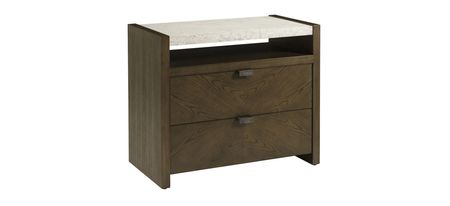 Catalina Two Drawer Nightstand in Earth by Theodore Alexander