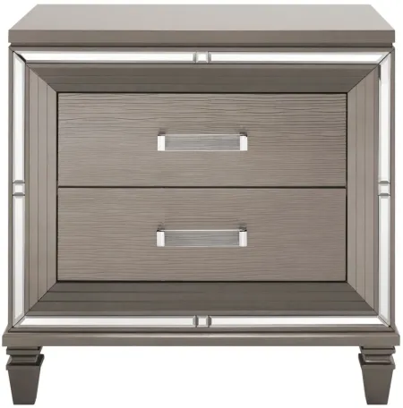 Selena Nightstand in Champagne Gray by Bellanest
