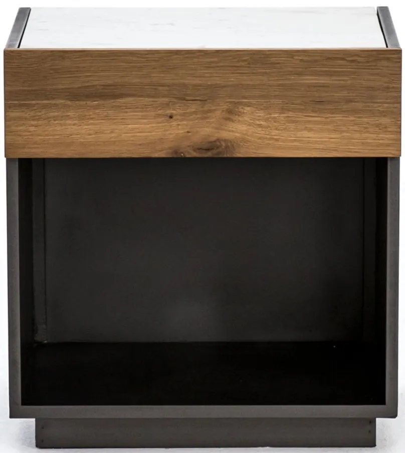 Fallon Nightstand in Grey Lacquer by Four Hands