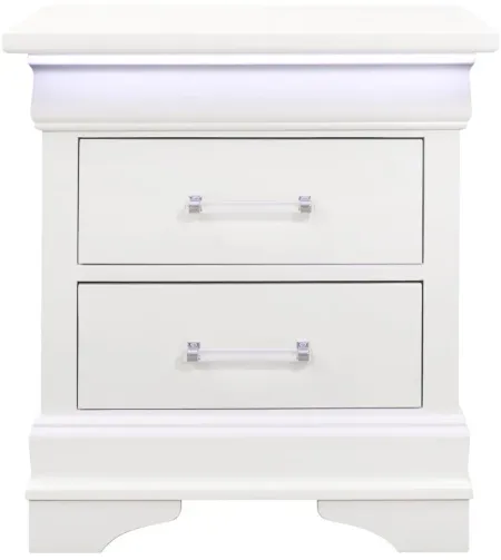 Charlie Nightstand in White by Global Furniture Furniture USA