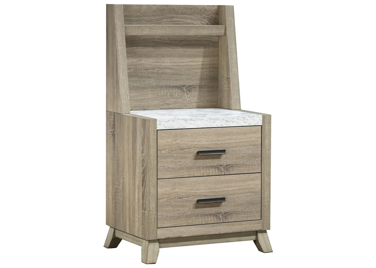 Tilston Nightstand in Light Distressed Oak by Crown Mark