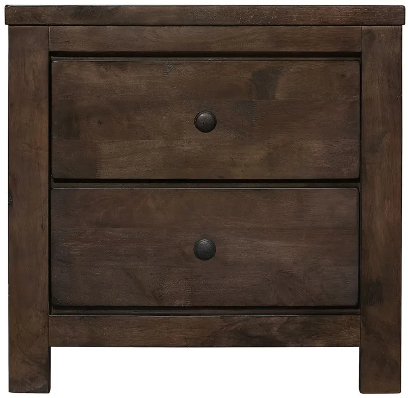 Ashton Hills Nightstand in ash brown by Emerald Home Furnishings