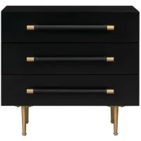 Trident Nightstand in Black by Tov Furniture