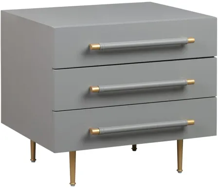 Trident Nightstand in Grey by Tov Furniture