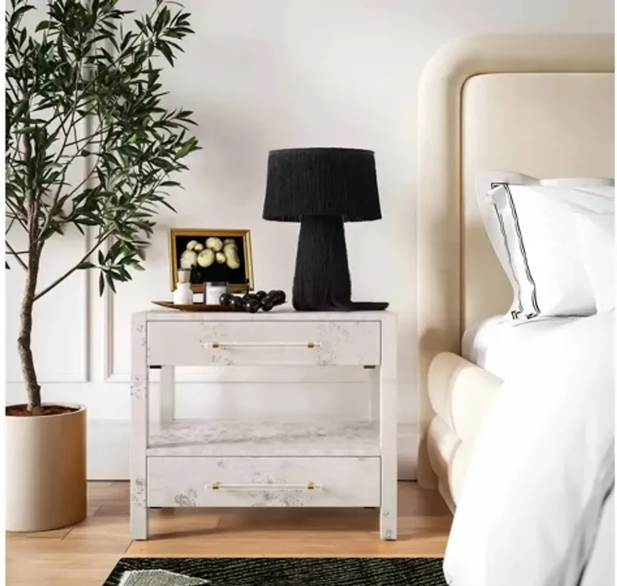 Brandyss Burl Nightstand