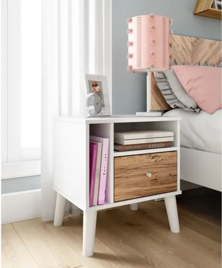 Piperton Nightstand in Brown/White by Ashley Express