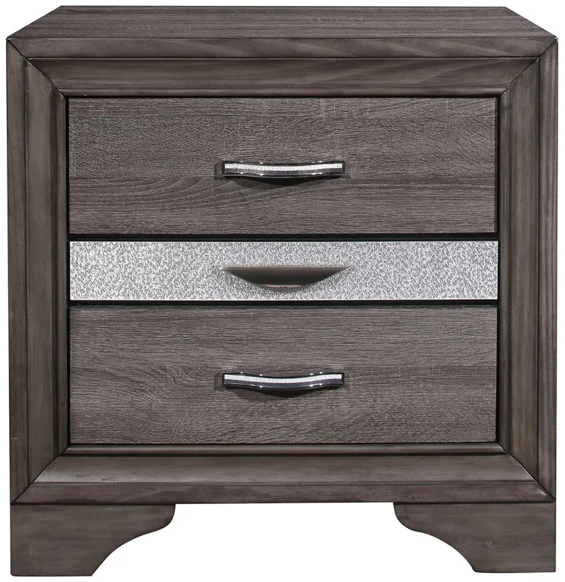 Seville Nightstand in Grey by Global Furniture Furniture USA