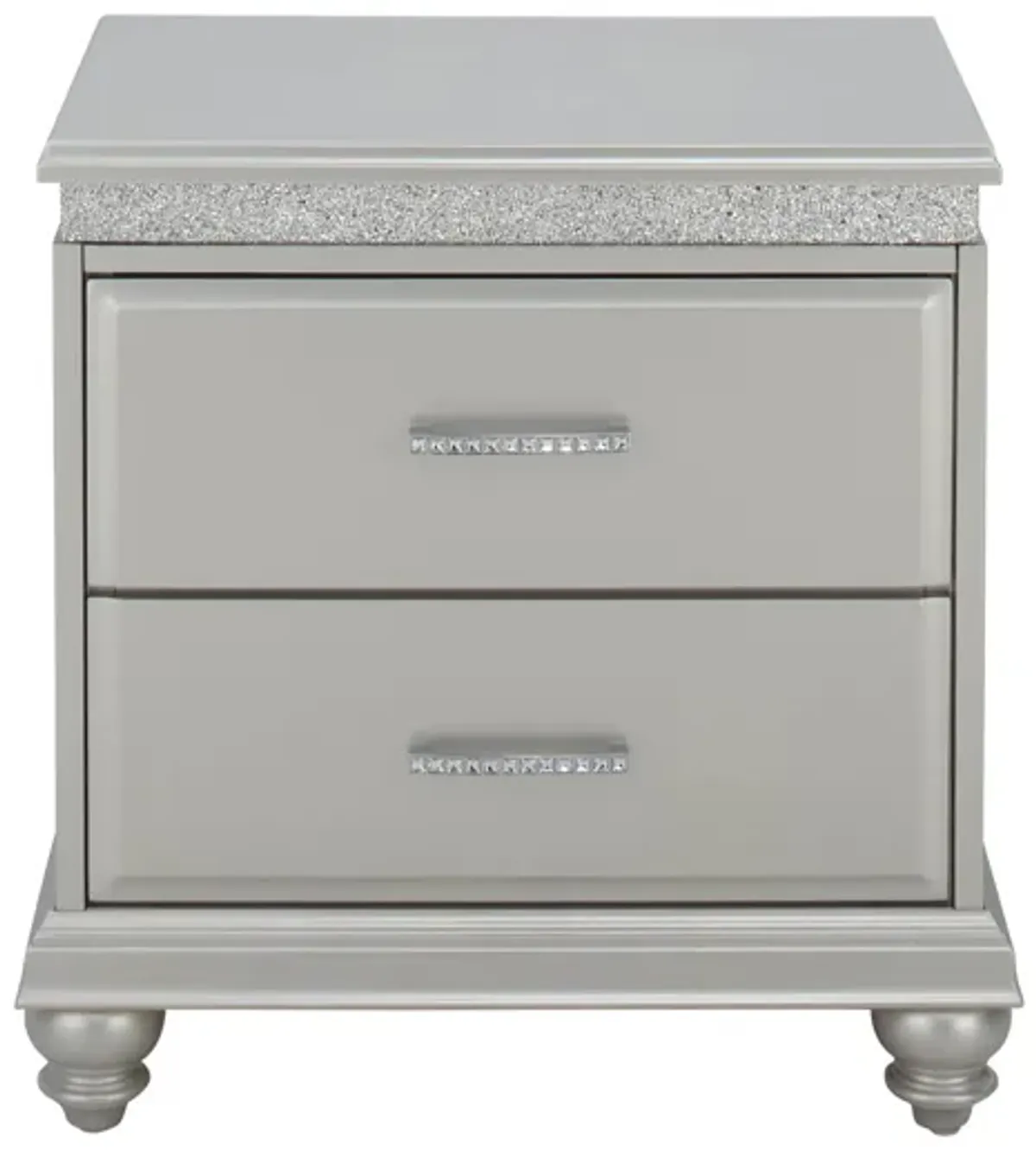 Amina Nightstand in Silver by Crown Mark