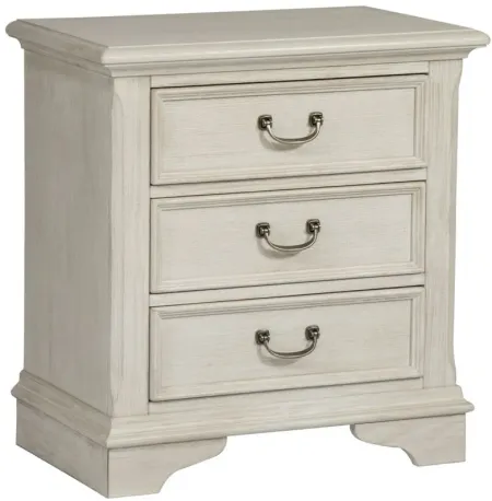 Decatur 3 Drawer Nightstand in Antique White by Liberty Furniture