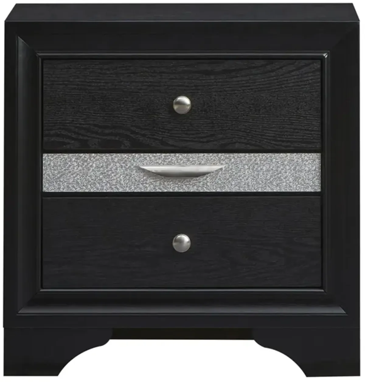 Madrid Nightstand in Black by Glory Furniture