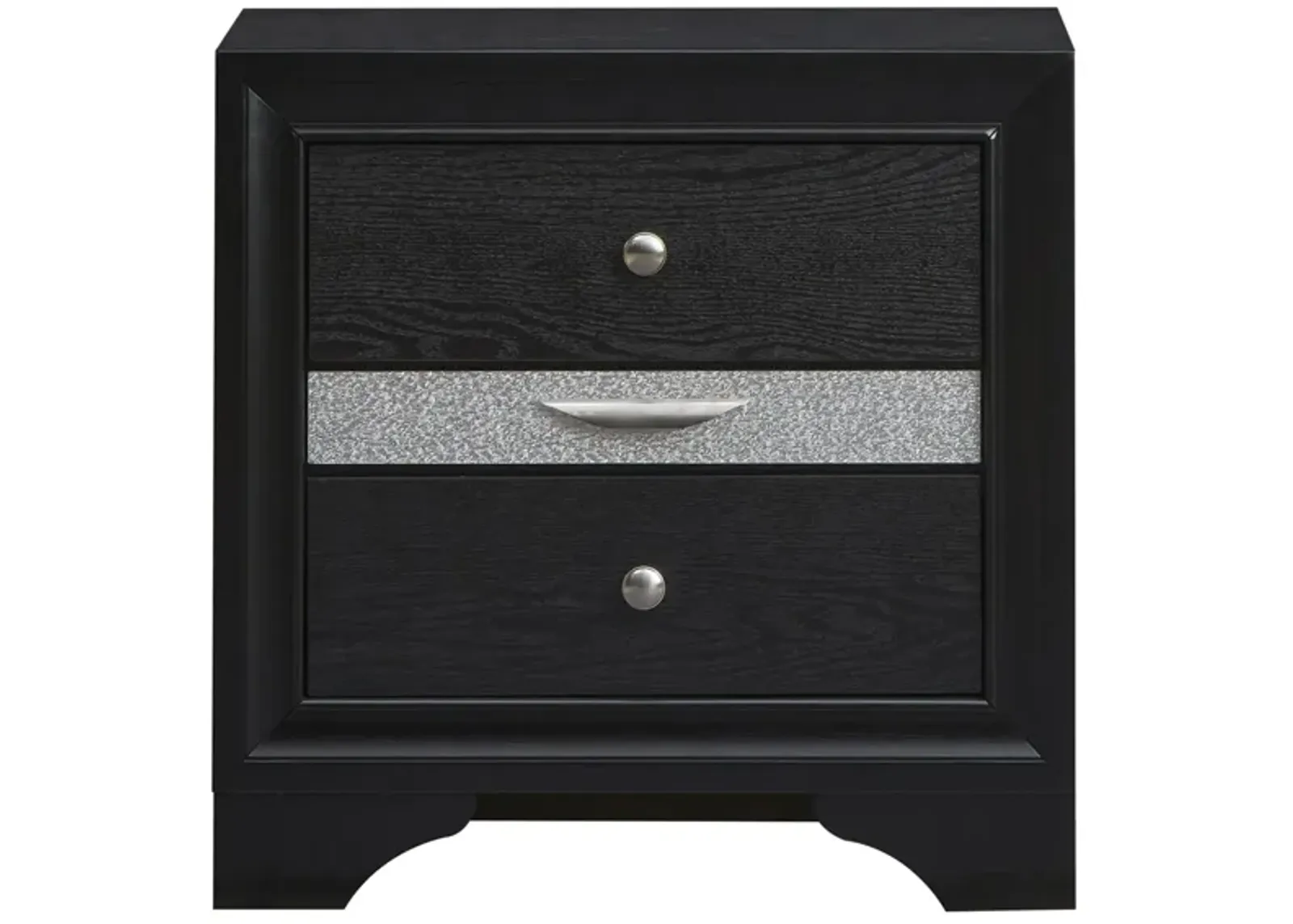 Madrid Nightstand in Black by Glory Furniture