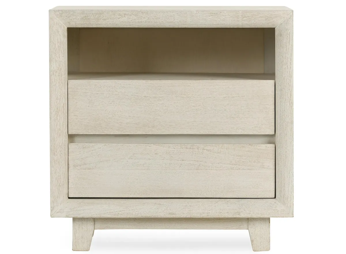 Reece Nightstand in White Wash by Classic Home