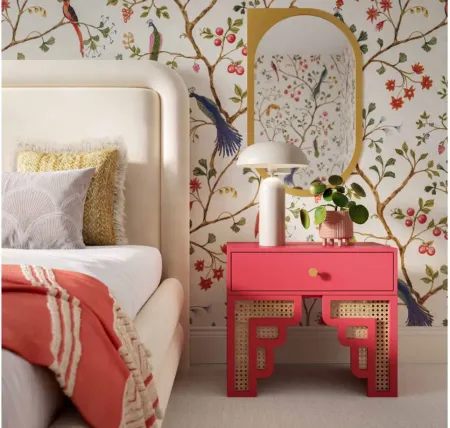 Suzie Nightstand in Coral Pink by Tov Furniture