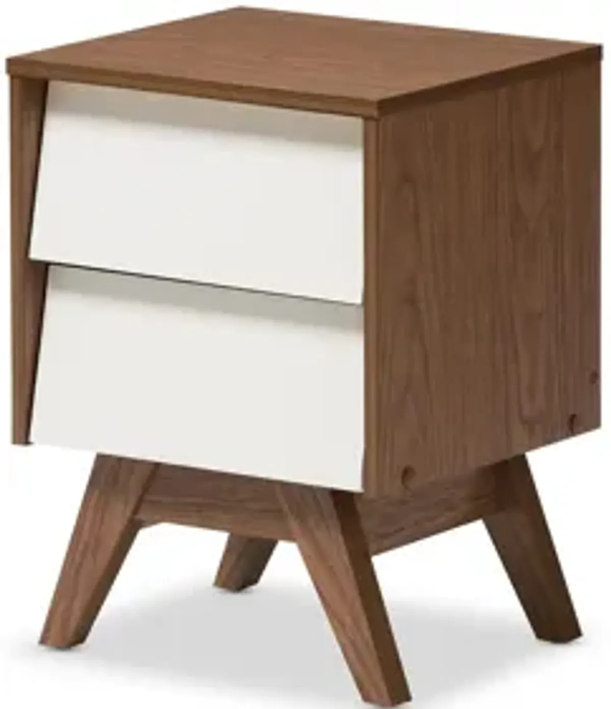 Hildon Wood 2-Drawer Storage Nightstand