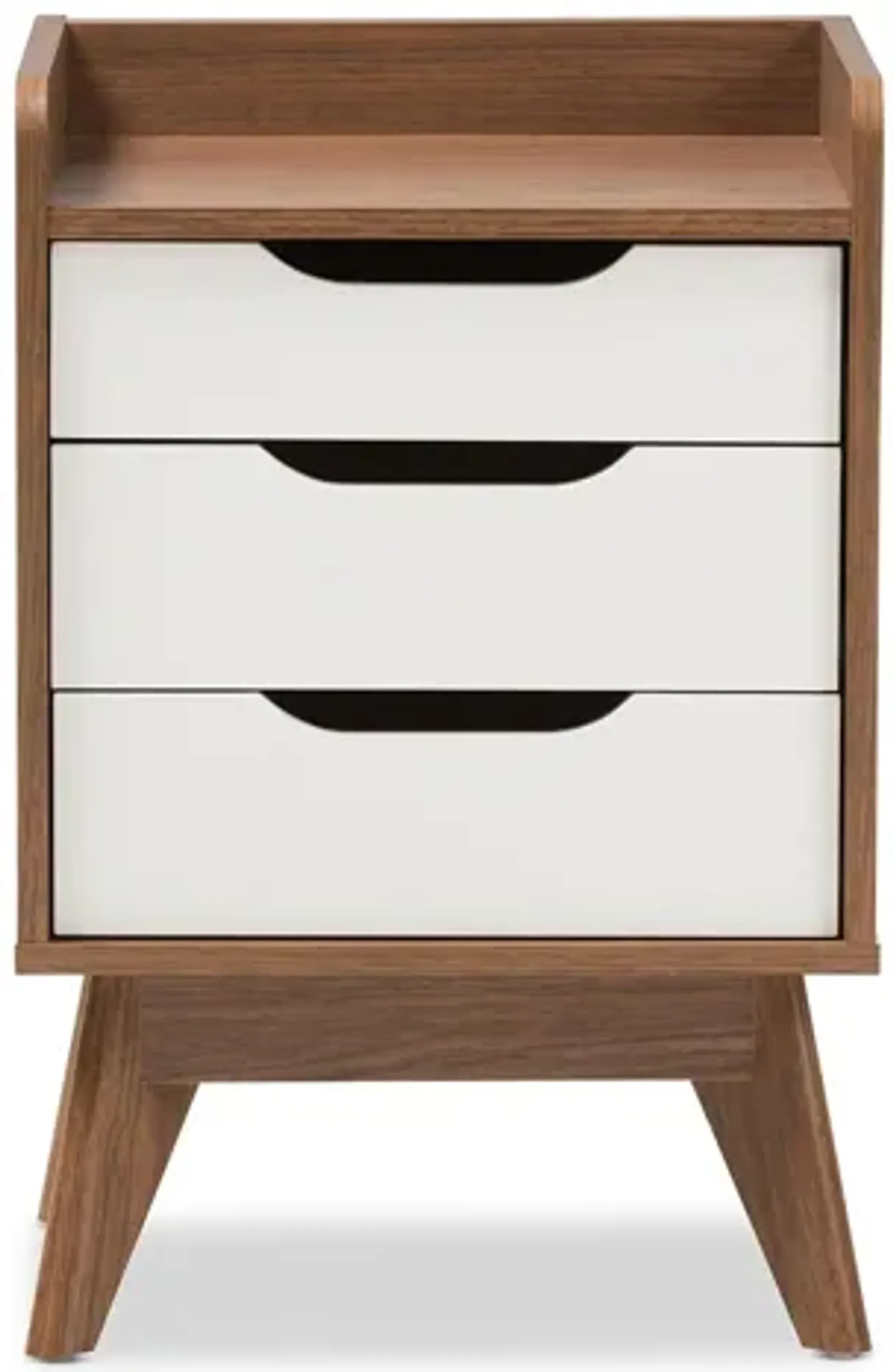 Brighton Wood 3-Drawer Storage Nightstand