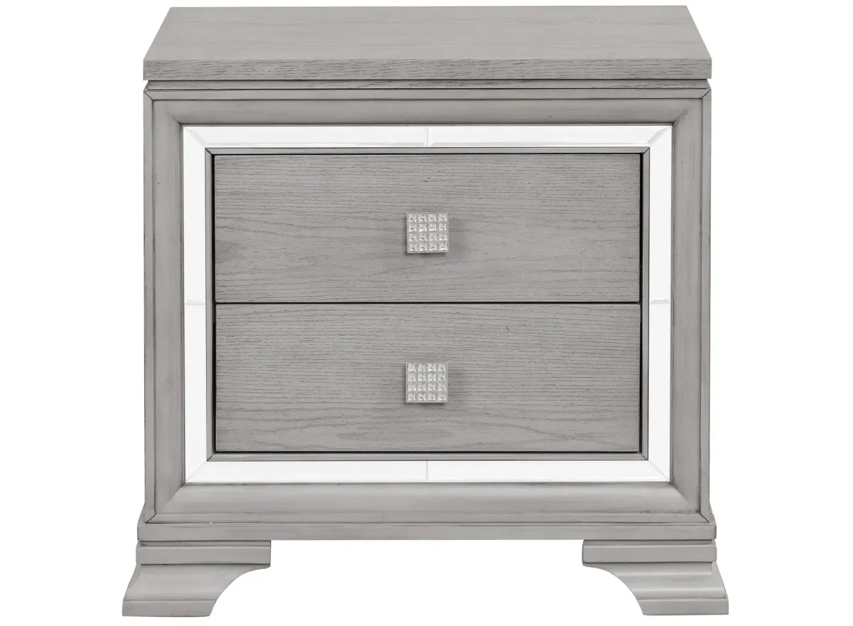 Padua Nightstand in Washed Gray by Glory Furniture