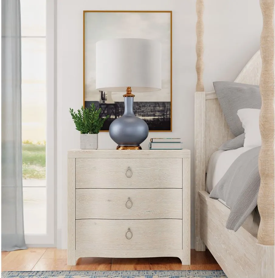 Antigua Three Drawer Nightstand in Surf by Hooker Furniture