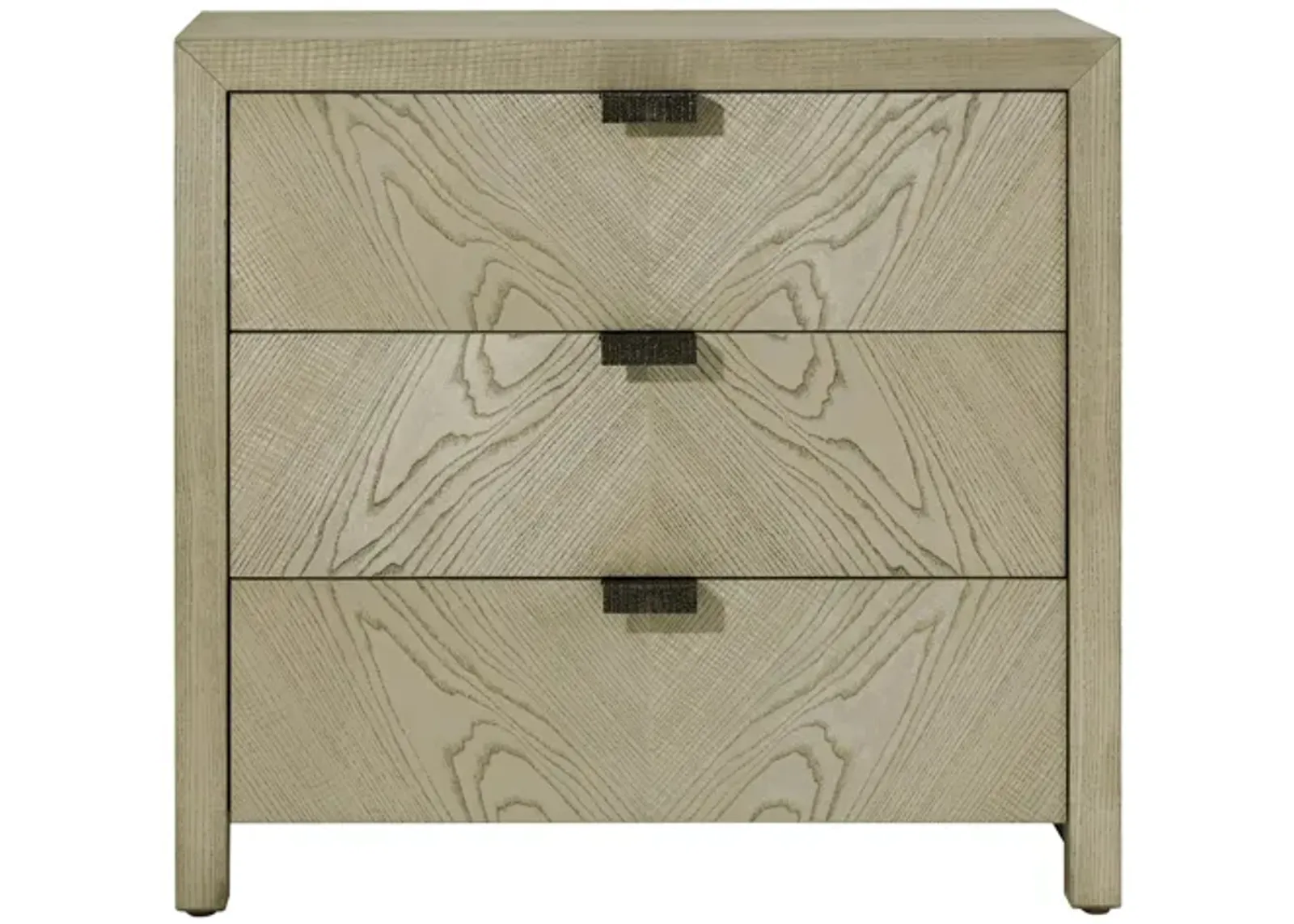 Catalina 3 Drawer Nightstand in Dune by Theodore Alexander