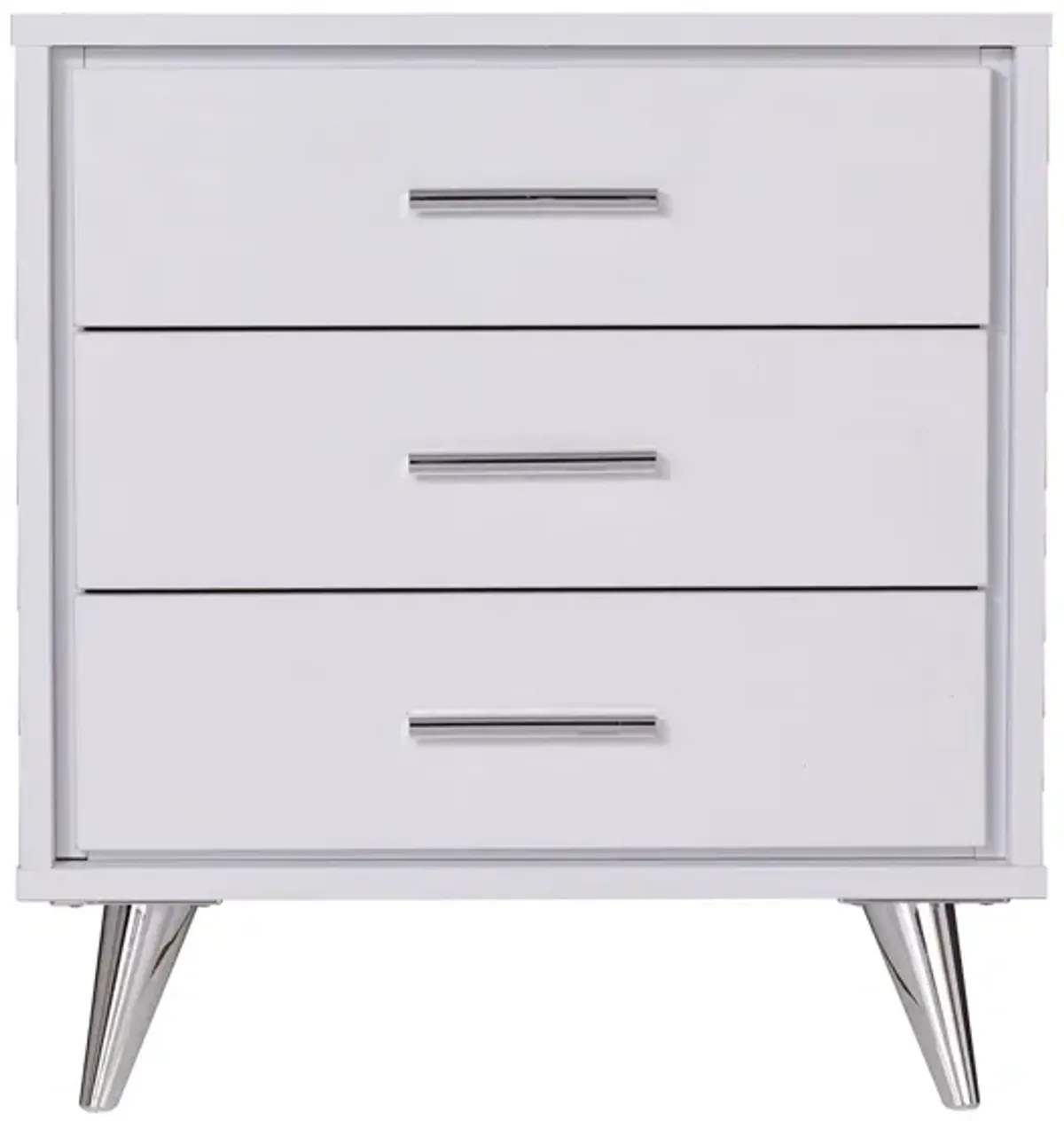 Hayden Bedside Table in White by SEI Furniture