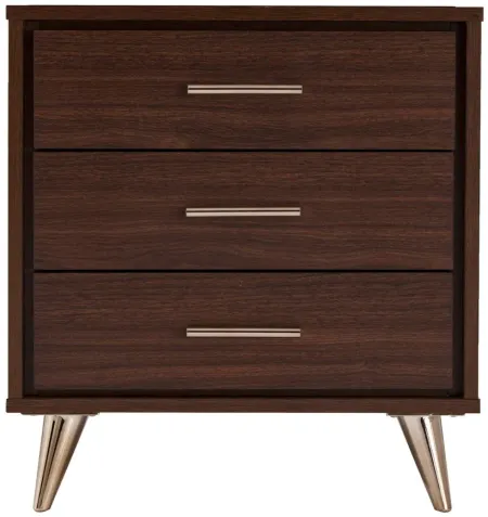 Hayden Bedside Table in Brown by SEI Furniture