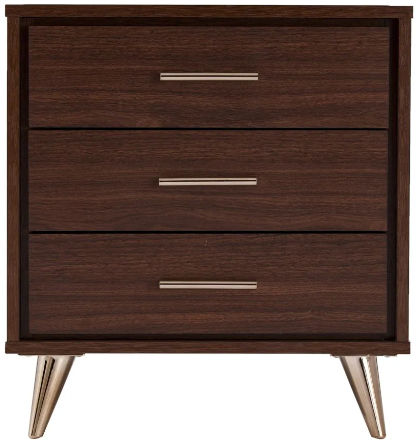 Hayden Bedside Table in Brown by SEI Furniture