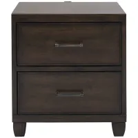 Kade Nightstand in Charcoal Gray by Hillsdale Furniture