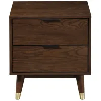 Vance Night Stand in Walnut by Meridian Furniture