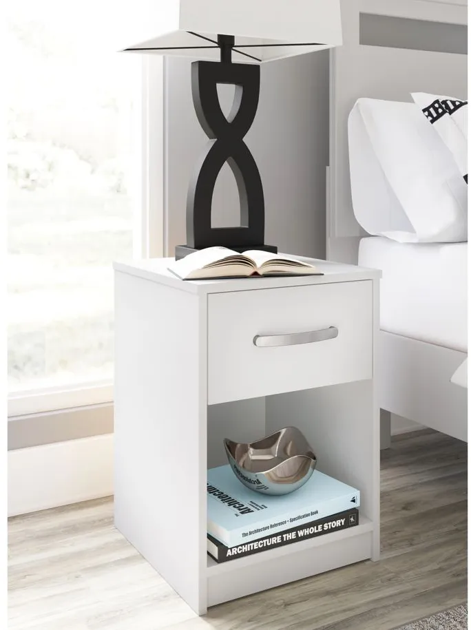 Flannia Nightstand in White by Ashley Express