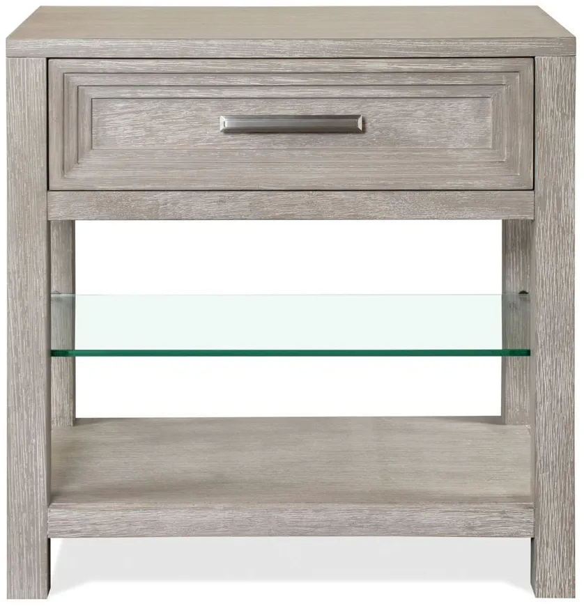 Cascade One Drawer Nightstand in Dovetail by Riverside Furniture