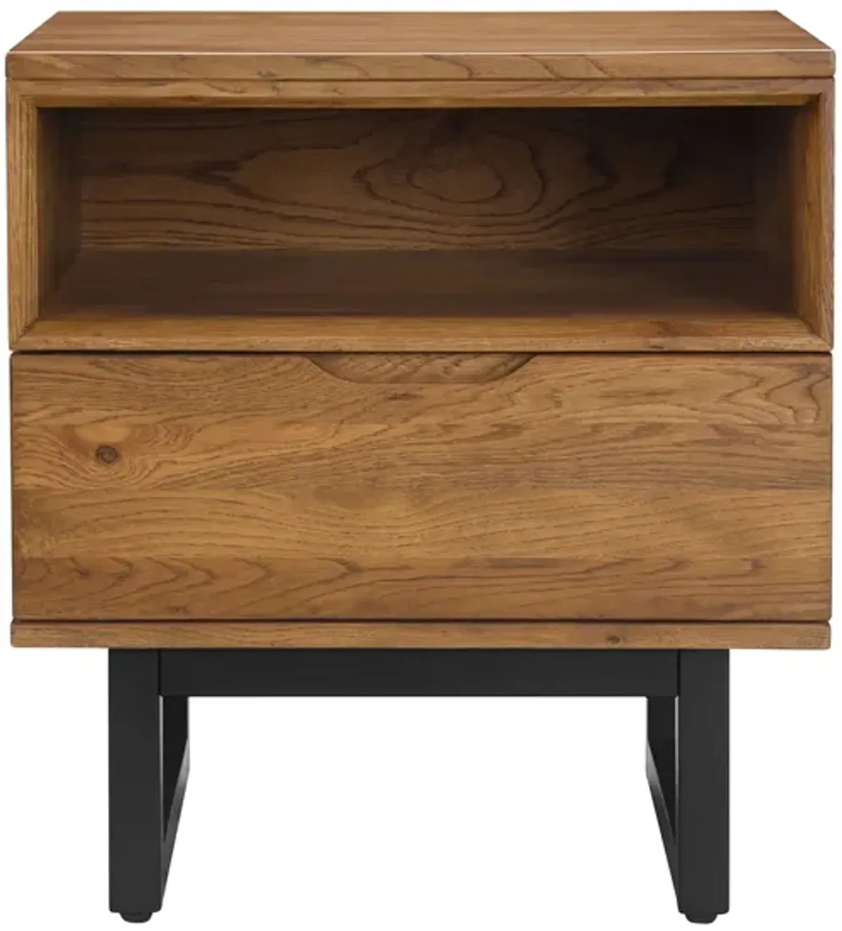 Aldo Nightstand in Brown Oak by Armen Living