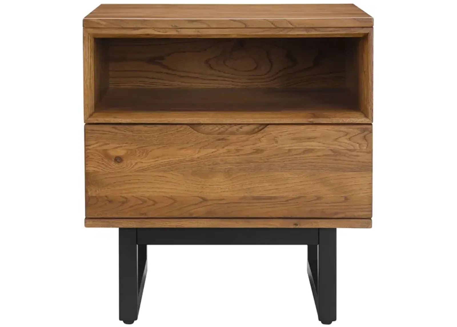 Aldo Nightstand in Brown Oak by Armen Living