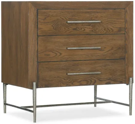 Chapman Three-Drawer Nightstand in Brown by Hooker Furniture
