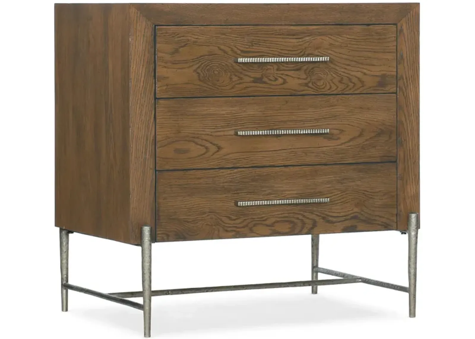 Chapman Three-Drawer Nightstand in Brown by Hooker Furniture