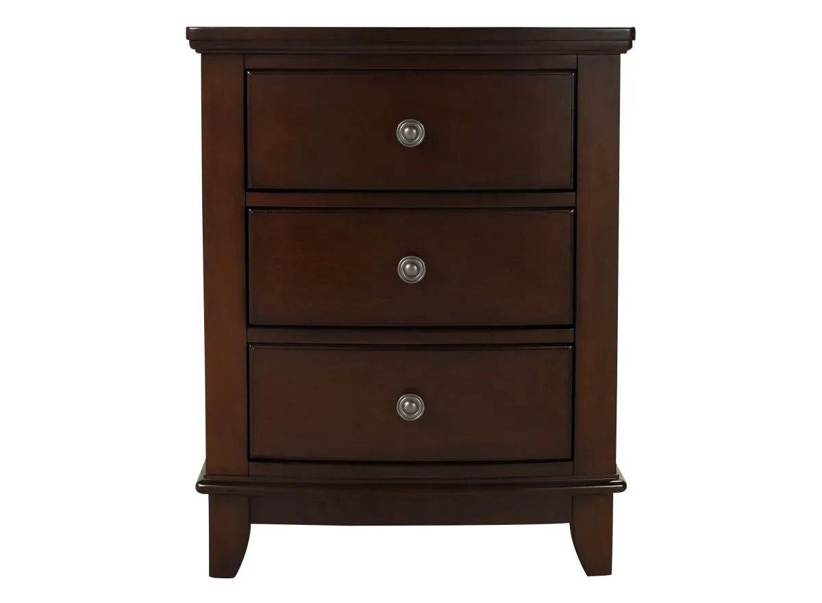 Kylie Nightstand in Merlot by Bellanest