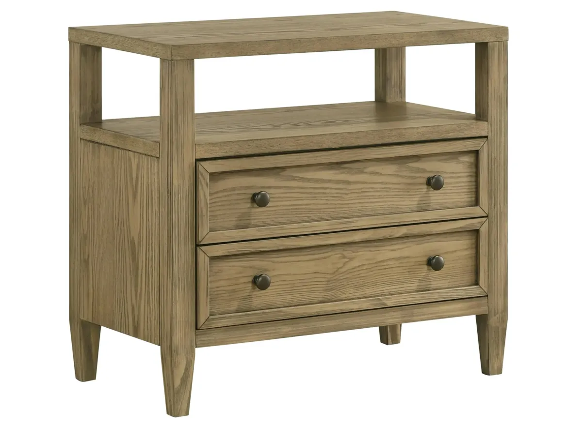 Sierra Nightstand in Light Ash by Crown Mark