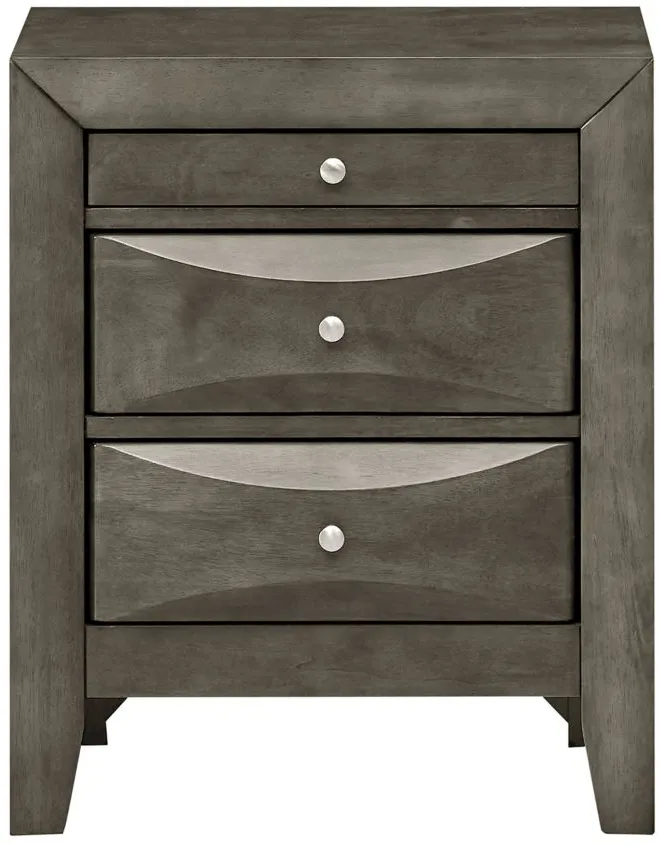 Marilla Nightstand in Gray by Glory Furniture