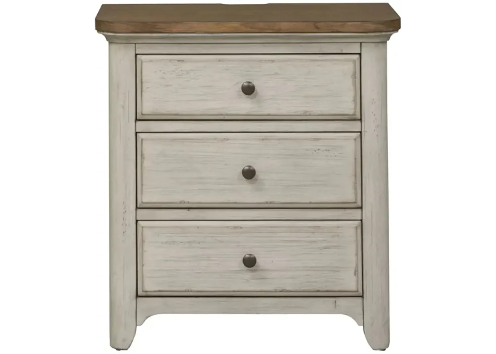 Farmhouse Reimagined Drawer Nightstand in White by Liberty Furniture