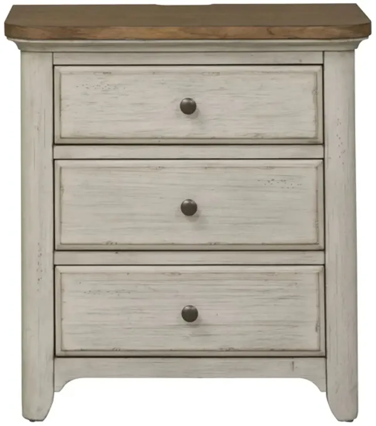 Farmhouse Reimagined Drawer Nightstand in White by Liberty Furniture