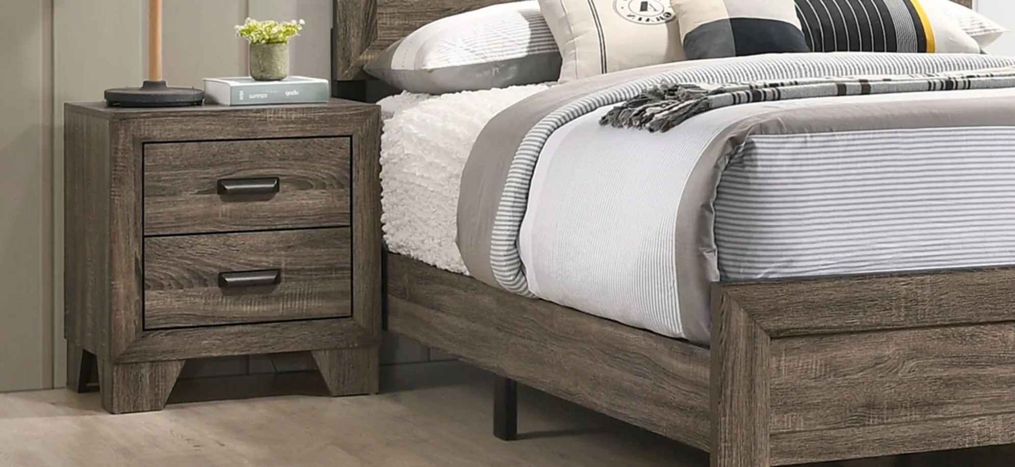 Millie Nightstand in Gray by Crown Mark