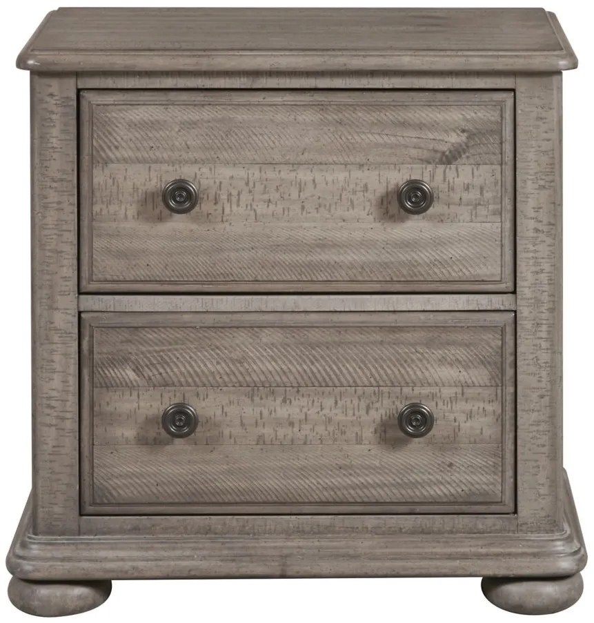 Danbury 2-Drawer Nightstand with USB in Natural by Samuel Lawrence
