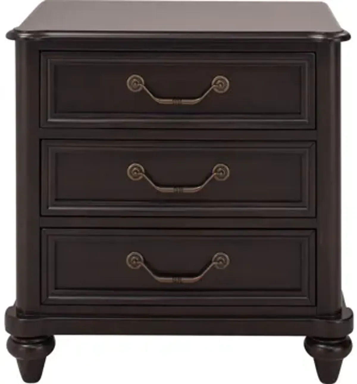 Brooklyn Nightstand in Charcoal Brown by Bellanest