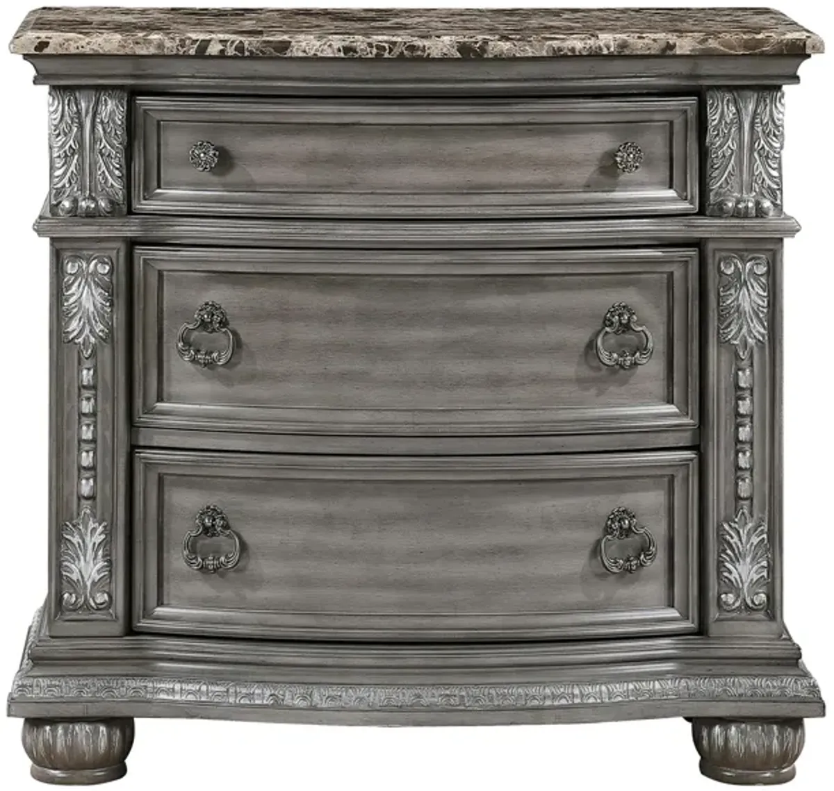 Scarlett Nightstand in Gray by Bellanest