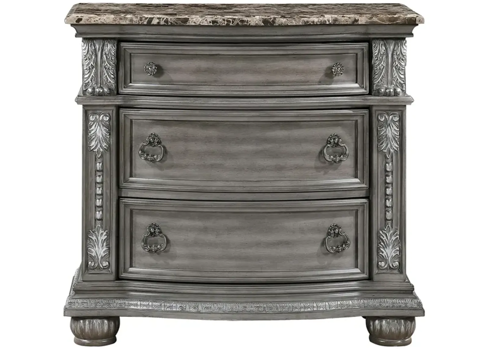 Scarlett Nightstand in Gray by Bellanest