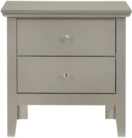 Primo Nightstand in Silver Champagne by Glory Furniture
