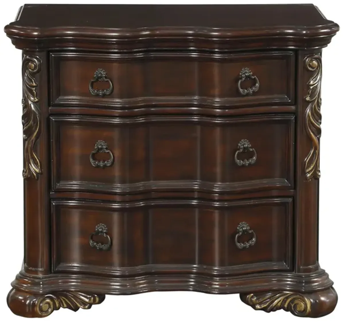 Abutilon Nightstand in Cherry by Homelegance