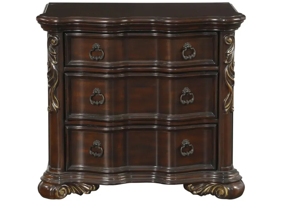 Abutilon Nightstand in Cherry by Homelegance