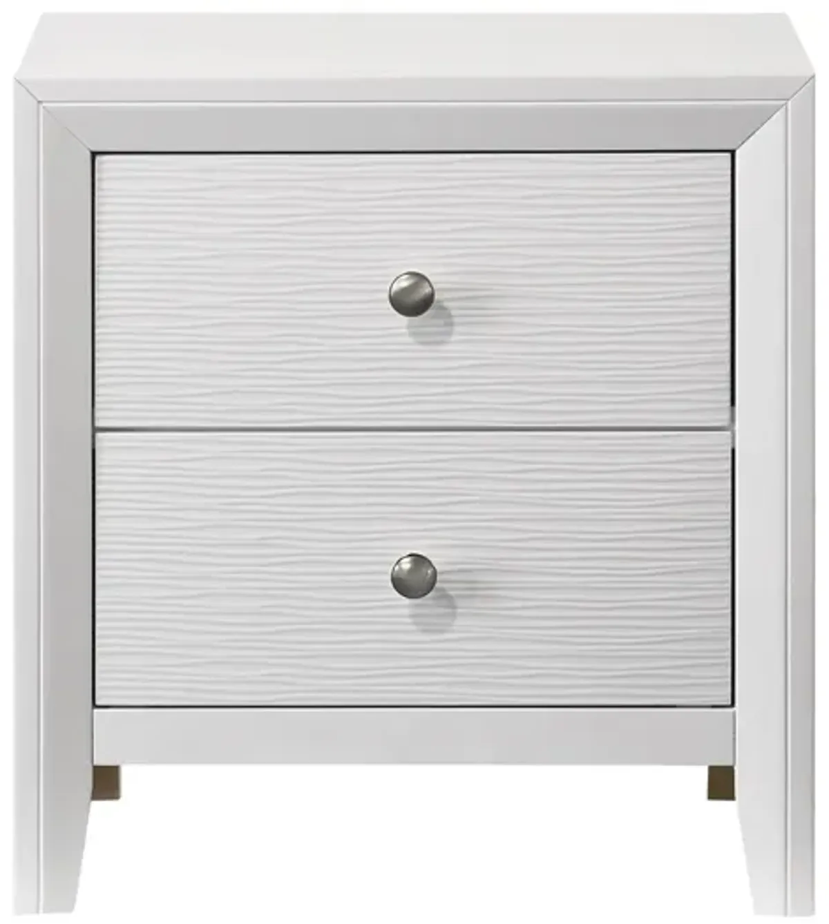 Evan Night Stand in White by Crown Mark