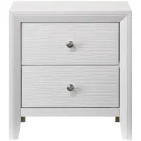Evan Night Stand in White by Crown Mark