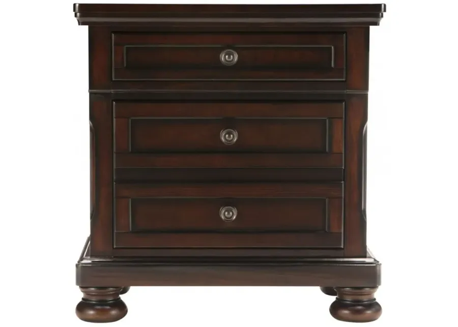 Donegan Nightstand W/ Hidden Drawer in Brown Cherry by Homelegance